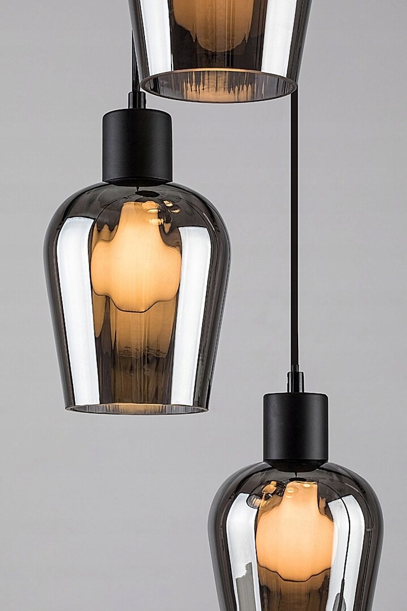 Rabalux Florian Zwarte Hanglamp 5x40W E27 - Stijlvol en Functioneel