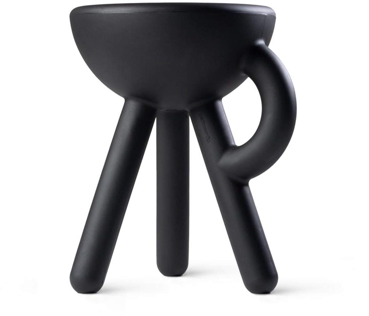 Tubby kruk Oceaan zwart / Tubby Stool Oceanblack - Design krukje / bijzettafel - Werkwaardig.