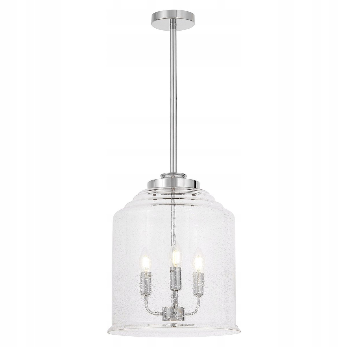 Moderne Hanglamp Ralton Chroom Glas E14 3 lichtpunten