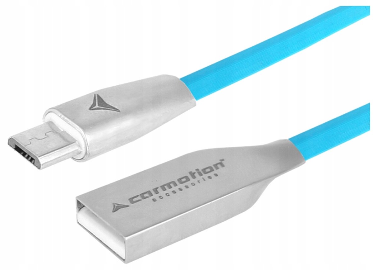 Lange microUSB Oplaadkabel 120cm Blauw - GPS & Telefoon