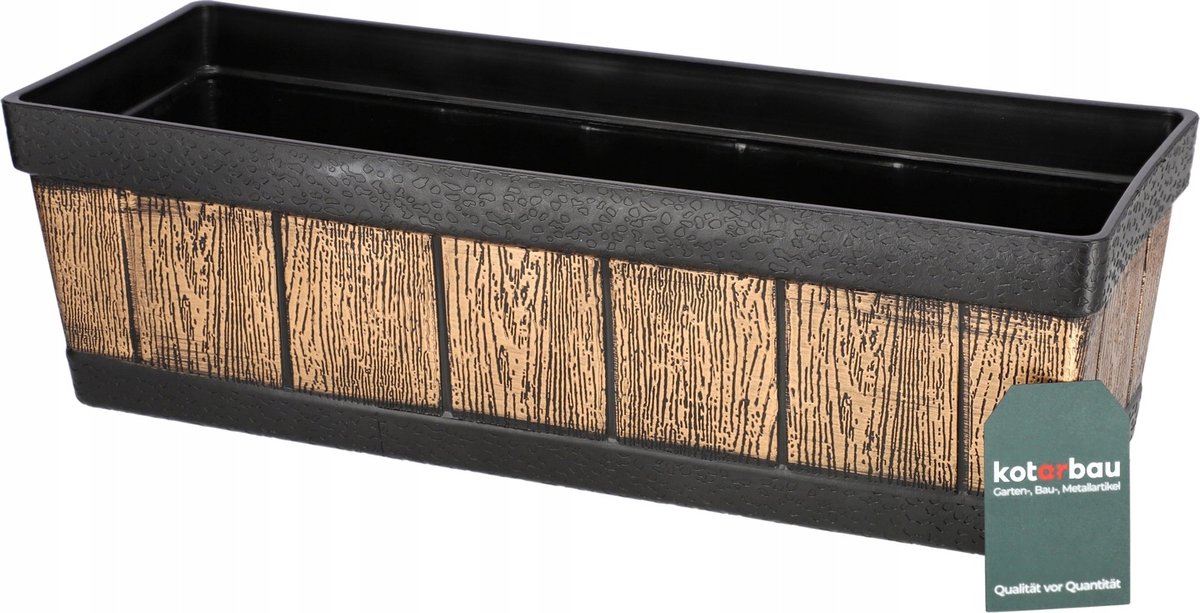 Gouden Balkon Bloembak 46x14cm - Stijlvolle Plantenbak voor Buiten