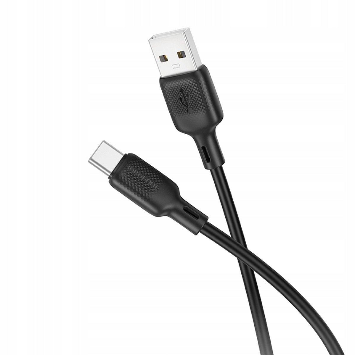 Borofone BX113 Lenny Kabel USB naar USB-C, 3A, 1m, Zwart