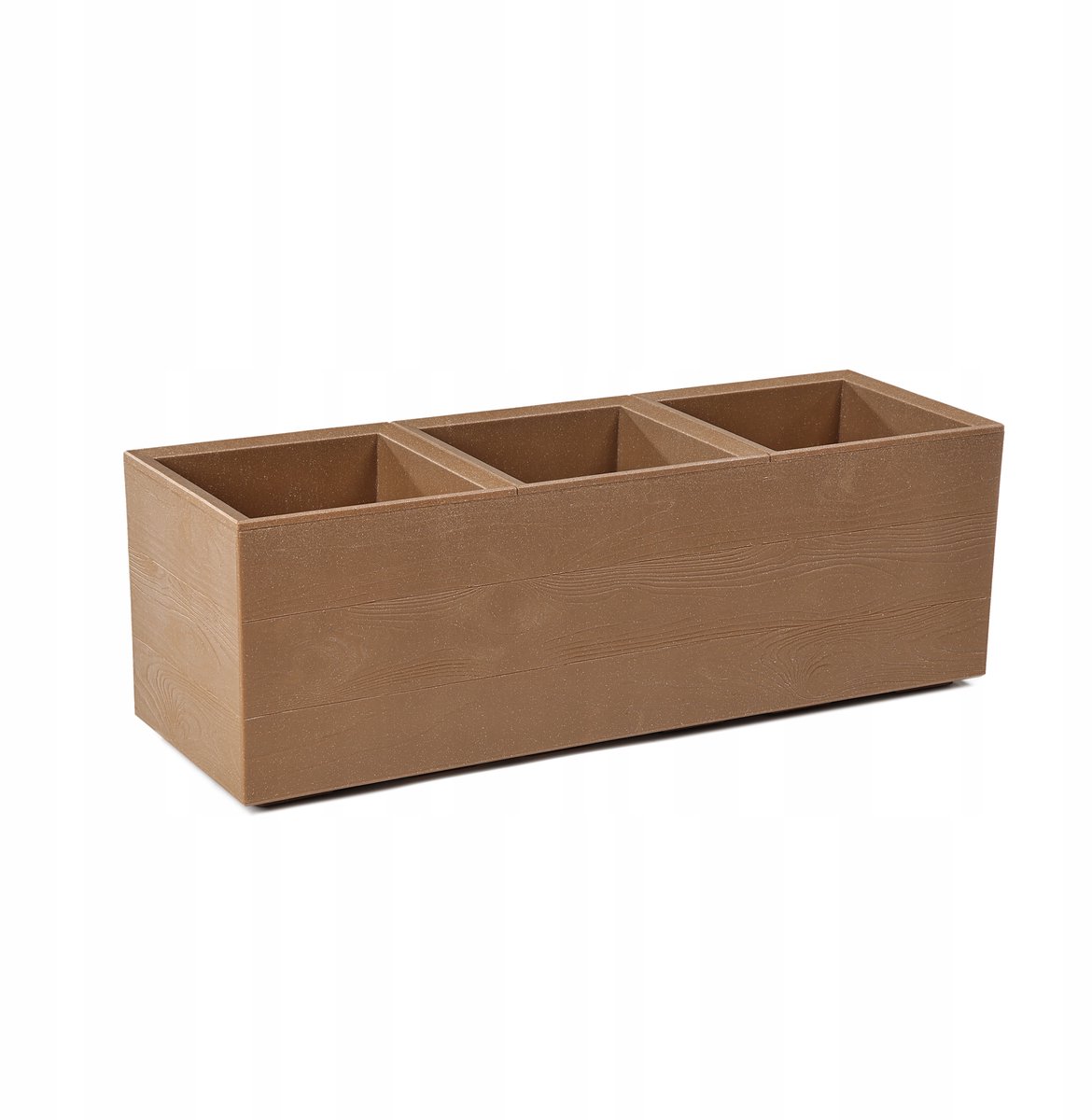 KARO Plantenbak op Wielen - Natuurlijk Hout Design - 90x30x30cm