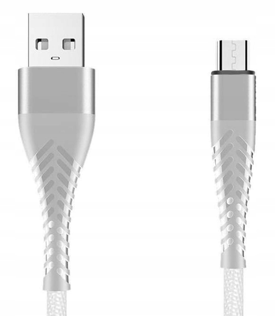 Spider Micro USB Kabel 2m Wit - Duurzaam en Snel Opladen