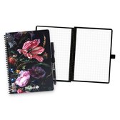 Cahier quadrillé - Très grand format Couverture souple en carton bleu