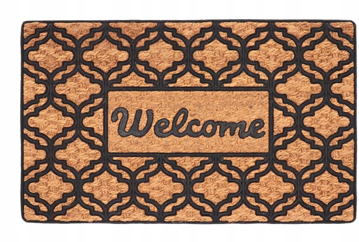 Welcome Deurmat Buiten 77x46,8 cm - Rubber & Kokosvezel