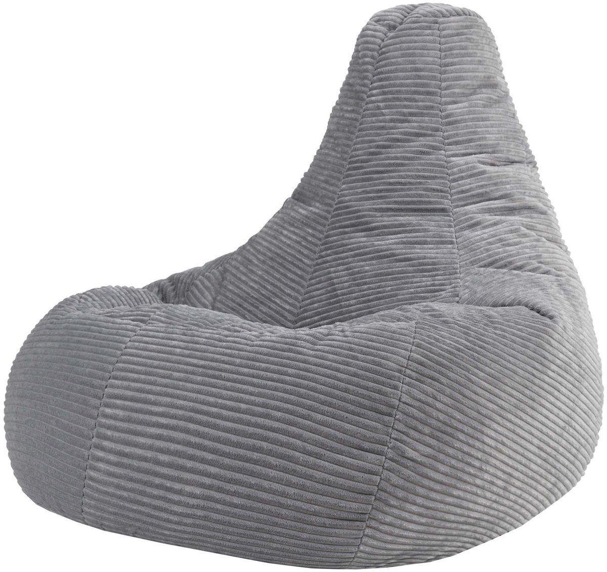 icon - Dalton XL Zitzak Fauteuil - Gaming - Ribfluweel - Grijs