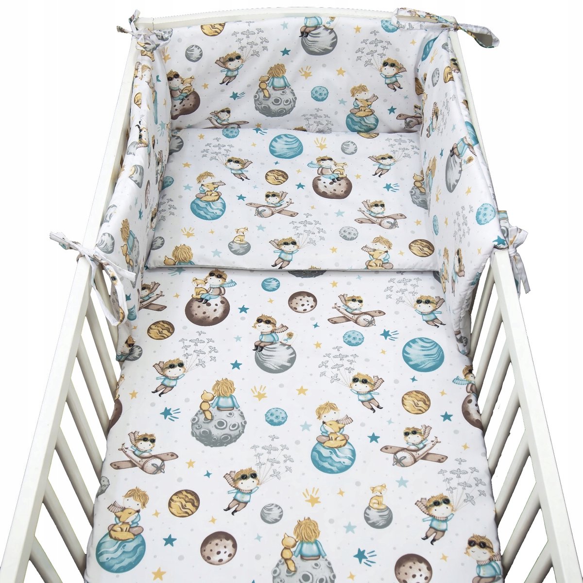 Babyset Beddengoed 120x90cm met Bedbeschermer - 3 Delig