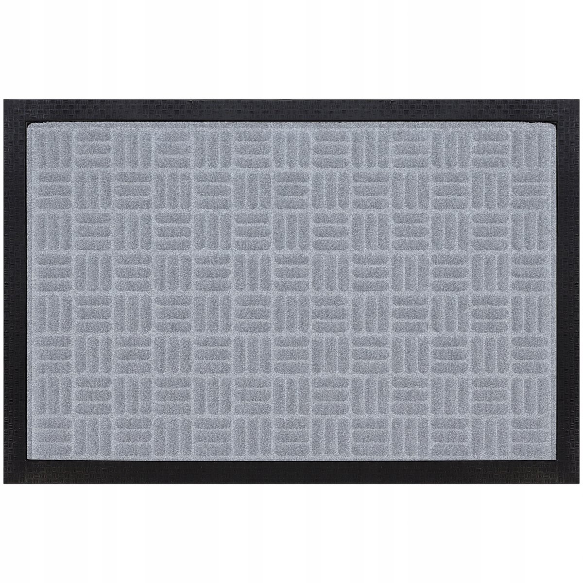 Grijze Deurmat 40x60cm - Rubber & Textiel - Binnen/Buiten