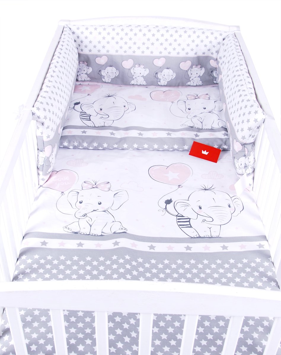 BabyLux Kinderledikant dekbedovertrek 100x135 cm, 3-delig, 100% katoen