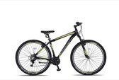 4 Motion MTB 29 Inch 46 cm Unisex 21V V-Brakes Zwart/Geel