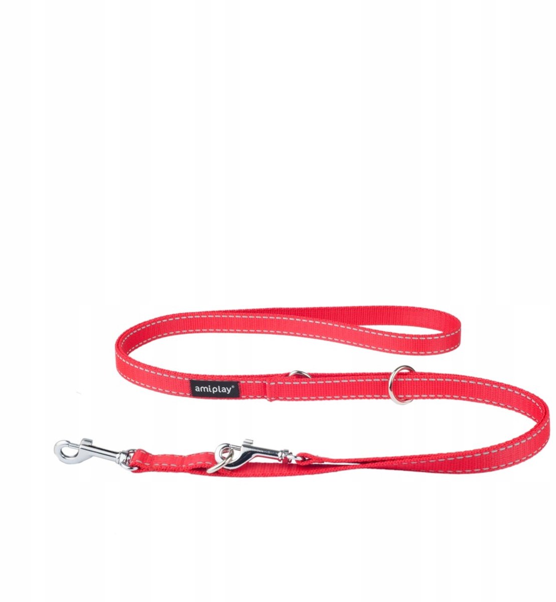 Amiplay Reflective Hondenlijn Rood XL 6-in-1 Verstelbaar 200cm