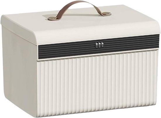 HAMON Grote bamboe box met cijferslot, kifferboxset, opbergdoos hout, decoratieve afsluitbare bamboeboxset met glazen container en dienblad, cadeau voor mannen (26 x 18 x 13 cm
