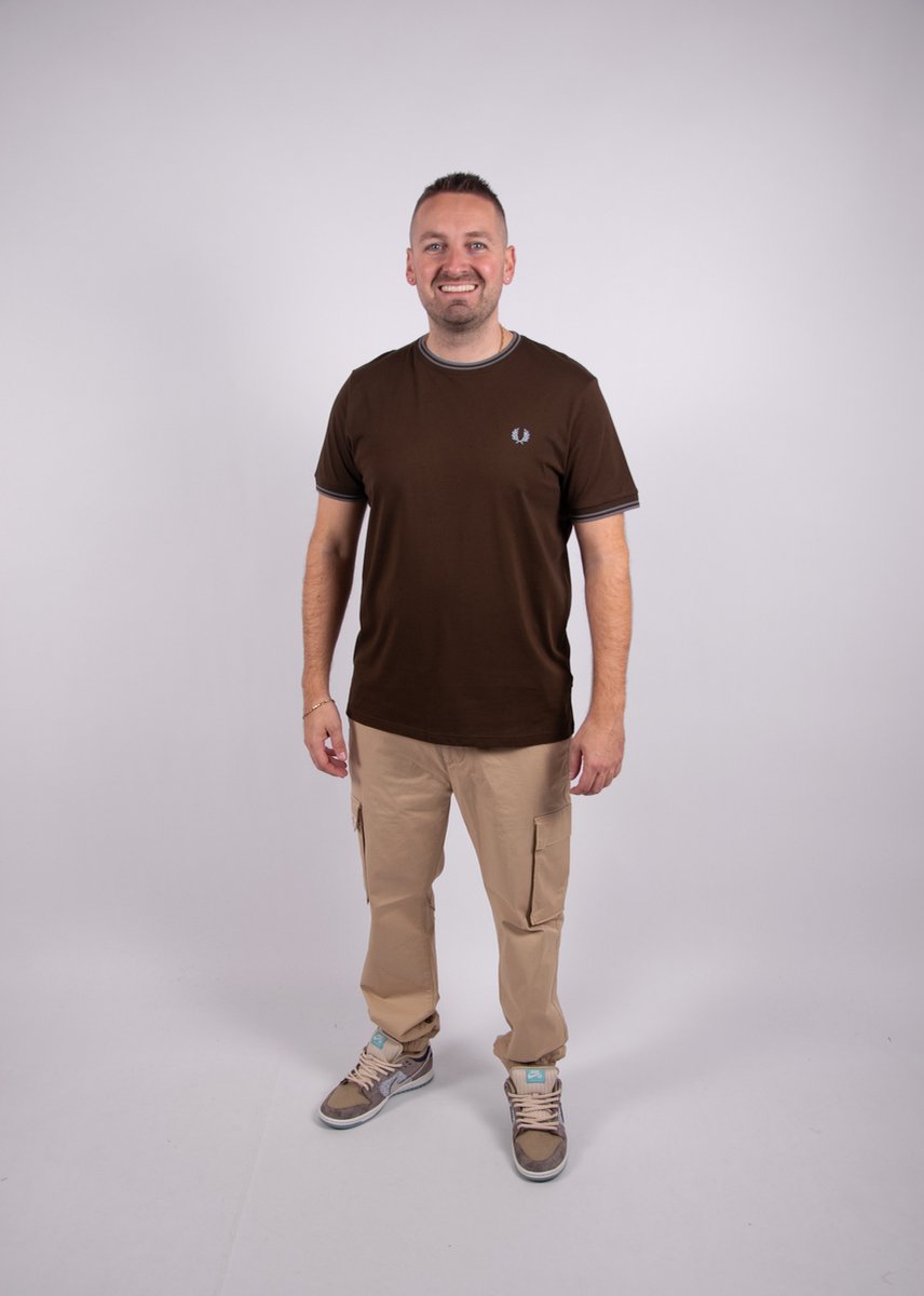 Fred Perry Twin Tipped T-Shirt Bruin
