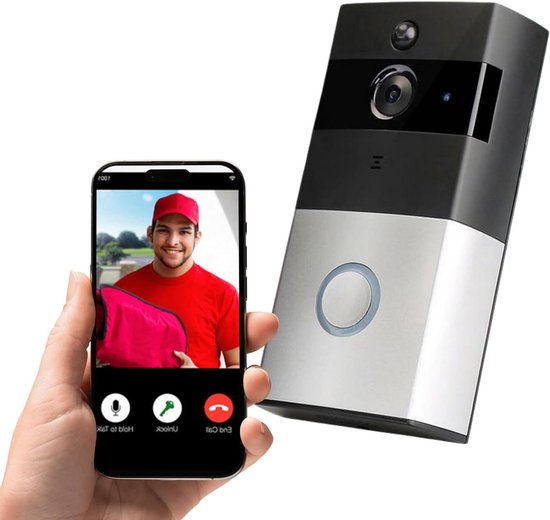 Provento - Slimme video-deurbel met wifi, HD-camera, nachtzicht, 2-weg audio, bewegingsdetectie, live weergave, diefstalbeveiliging. — afbeelding 2