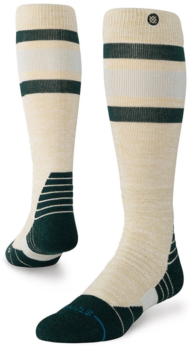 Stance heren performance freshtek infiknit snow kniekousen boyd mid wool beige & groen