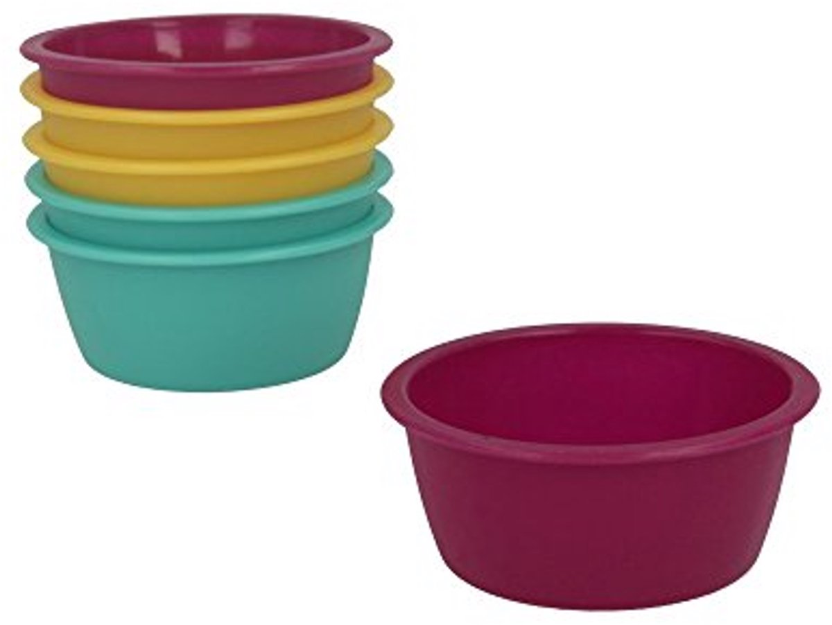 Set van 6 mini taartvormen van 8 cm van hoogwaardige siliconen