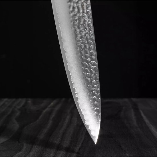 Couteau de chef Yaxell Taishi 20 cm - Artisanat japonais ultime et bois de hêtre Pakka Zwart - Approuvé par la FDA