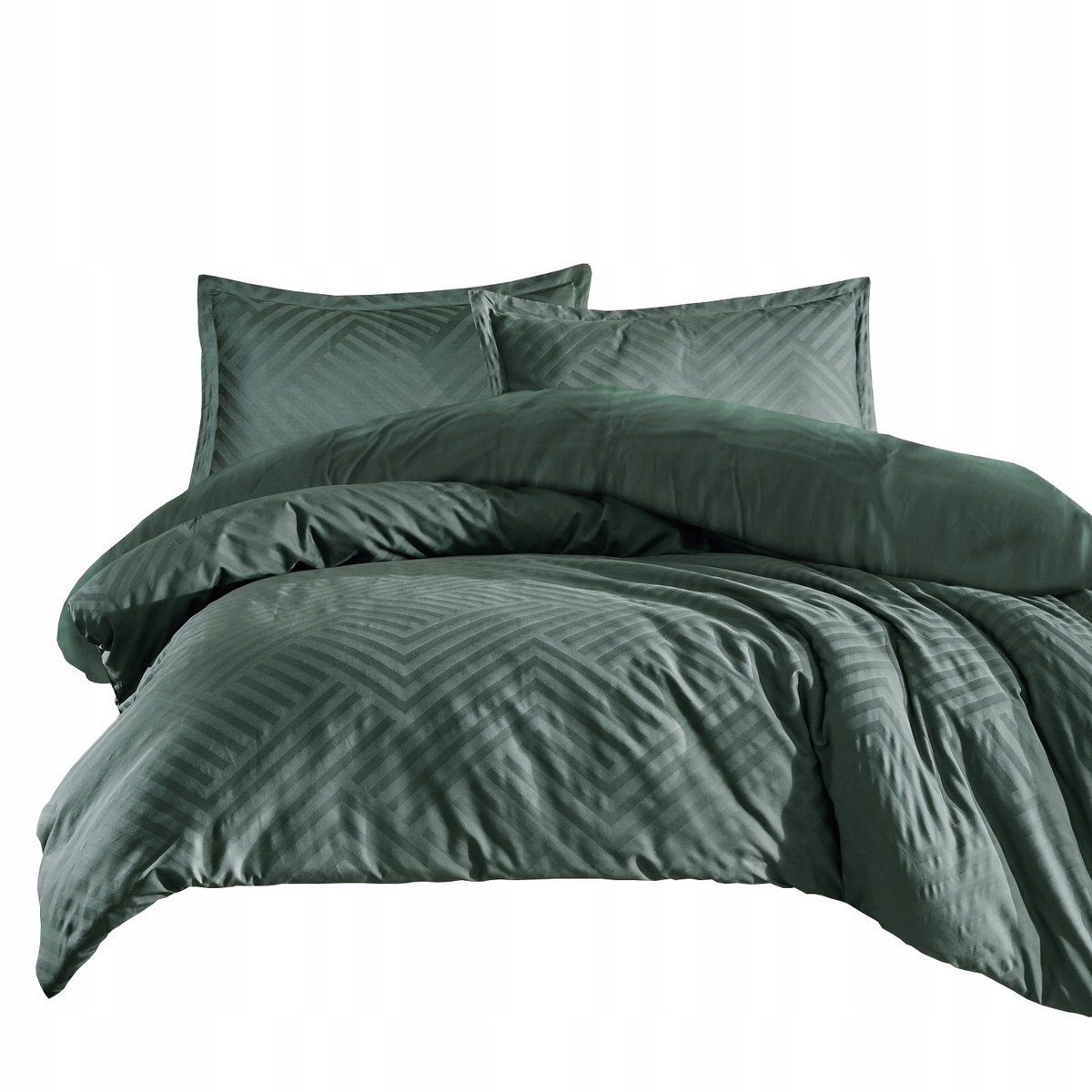 Luxe Katoenen Dekbedovertrek Set 220x200cm Jacquard Satijn