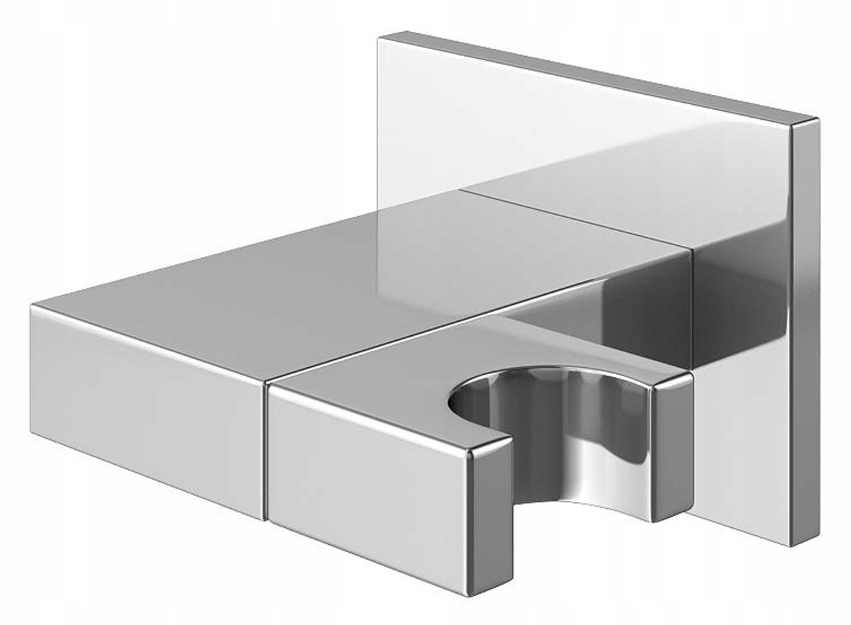 Kohlman Douchehouder QW004 - Chroom, Vierkant, Messing