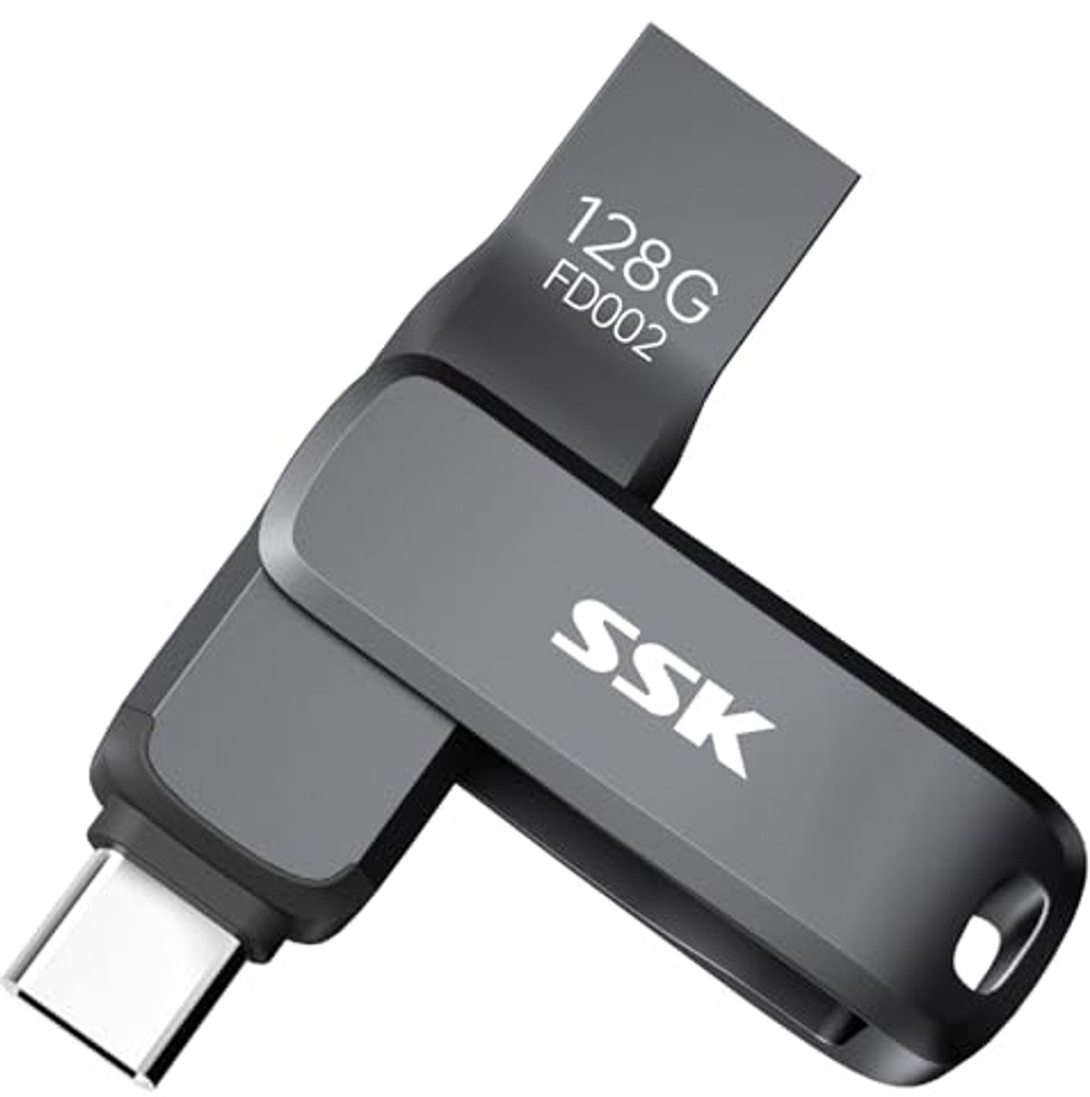 Image of 128GB USB Stick 3.2 met 200 MB/S Snelheid - Dubbele USB Flash Drive Type A en C, Robuuste Pendrive voor Mobiele Apparaten, Tablets en Computers
