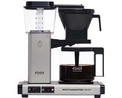 Moccamaster KBG Select - Filterkoffiezetapparaat - Matt Silver - 5 jaar garantie