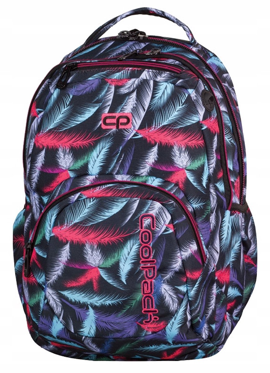 CoolPack Smash 26L Schooltas - Vrolijke Veelkleurige Pluimen