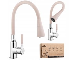 Keukenkraan met flexibele uitloop - Beige/Chroom