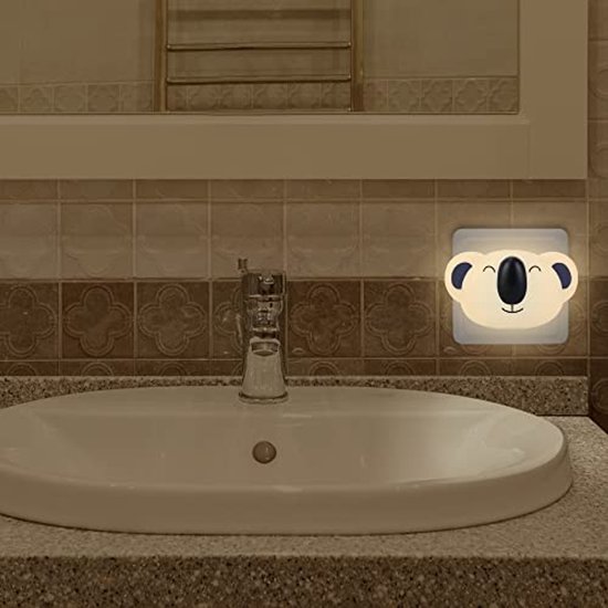 Nachtlampje Kinderen met Schemersensor - 2 Stuks LED Wandlamp voor Hal en Trap — afbeelding 5