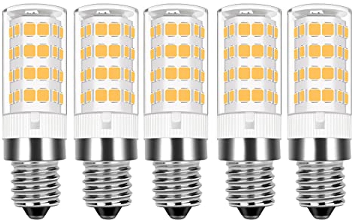 E14 LED Maïs Gloeilamp 5W - 360° Stralingshoek Warm Wit Lampen voor Woonkamer, Keuken en Badkamer - 5 Pack