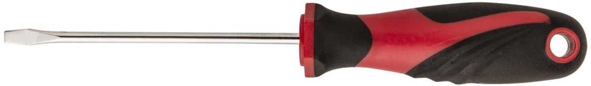 Platte Schroevendraaier 4.0 x 100 mm - CrV Staal, Chrom