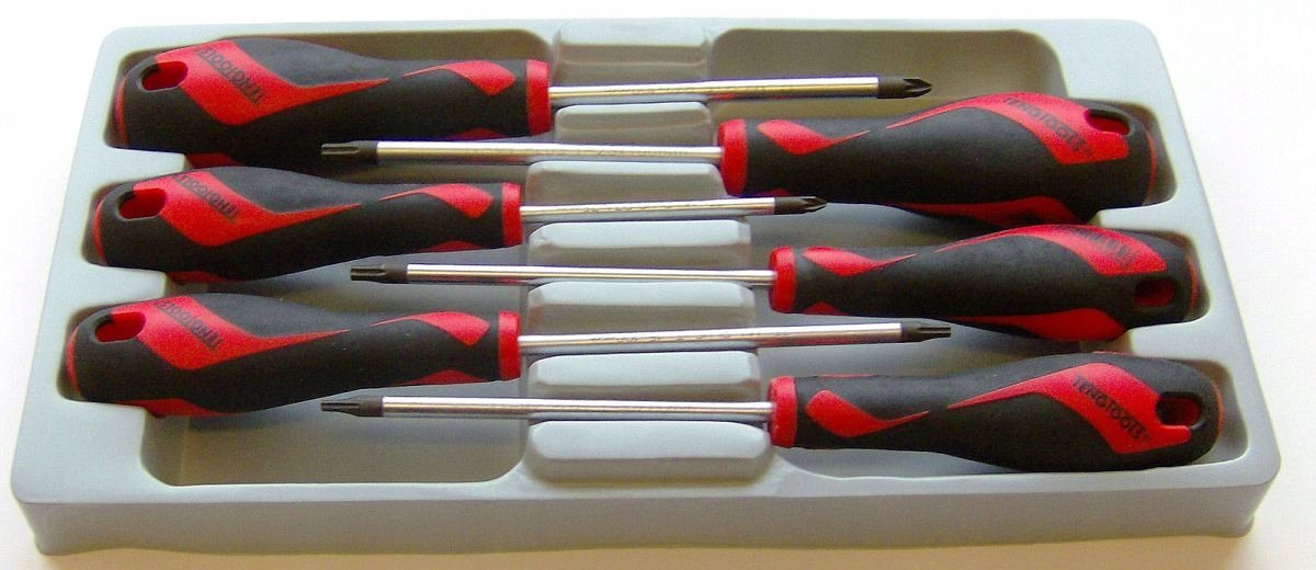 Teng Tools Schroevendraaierset 6-delig met Magnetische Tips