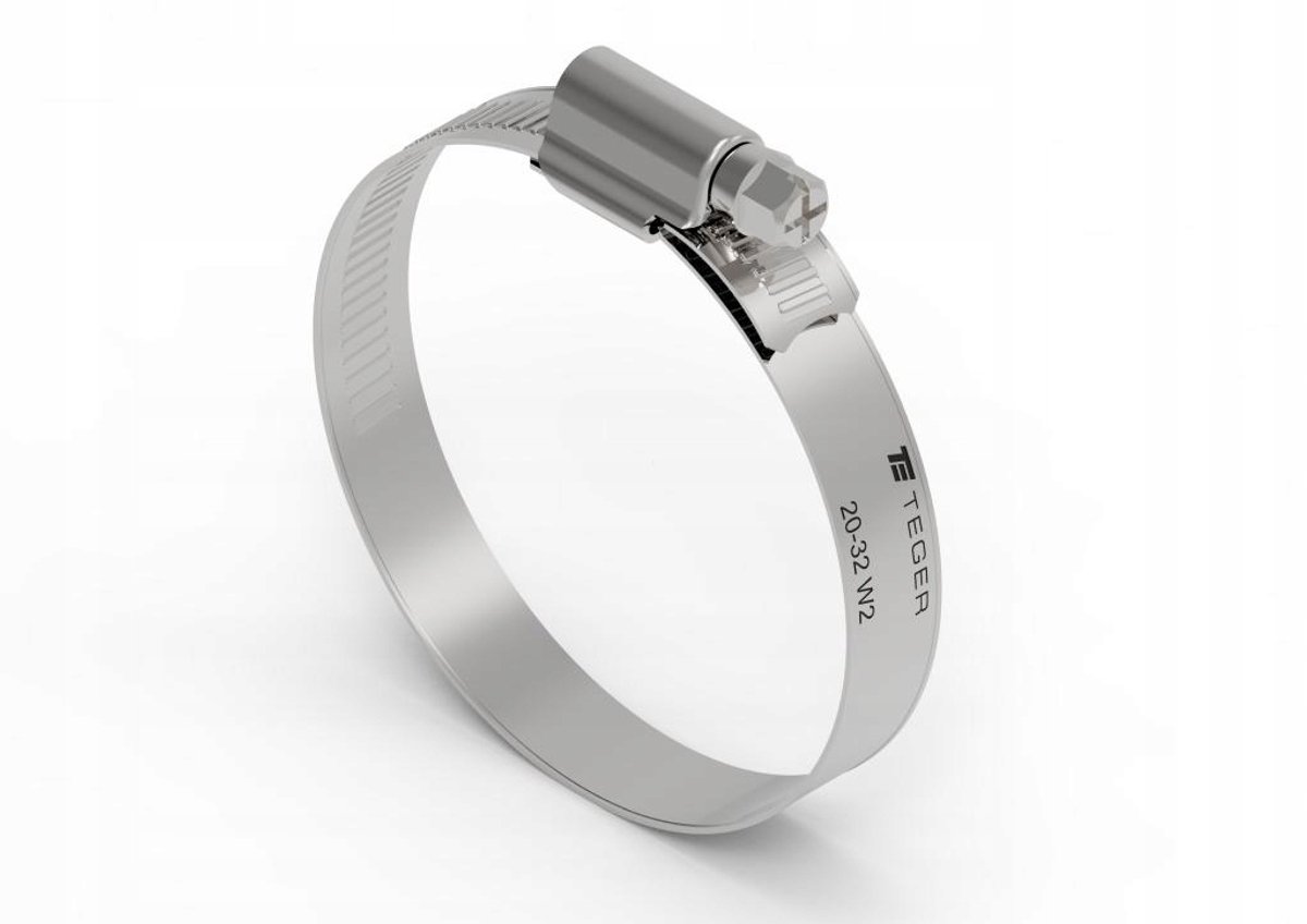 Roestvrijstalen Slangklem 20-32mm, 12mm Breed, Versterkt