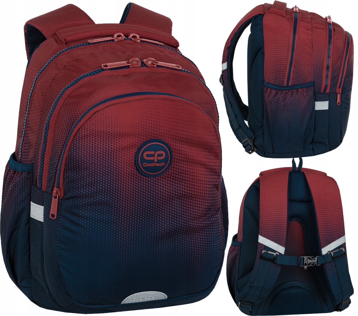 CoolPack JERRY 19L Schooltas Jongeren - Gradiënt Costa Blauw