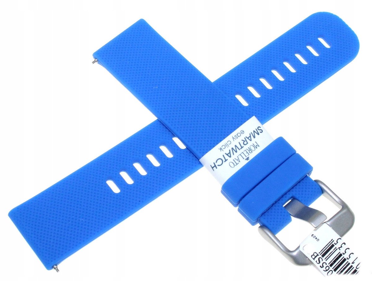 Morellato Blauwe Siliconen Horlogeband 20mm - Easy Click