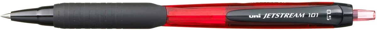 Uni Jetstream SXN-101-05 balpen, 0,5mm, rood - Sneldrogend