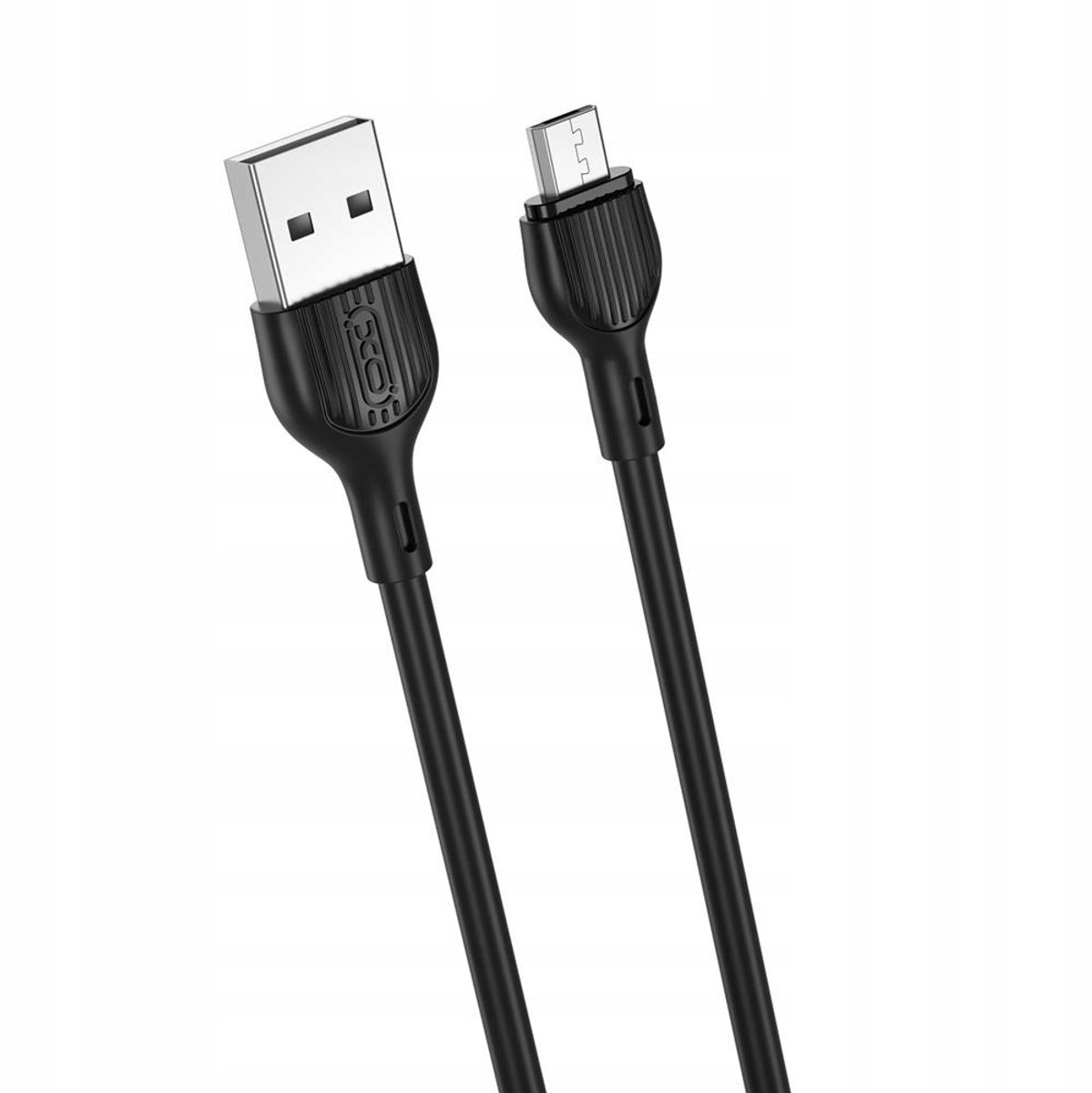 XO NB200 USB naar Micro-USB Kabel 1m 2.1A Zwart