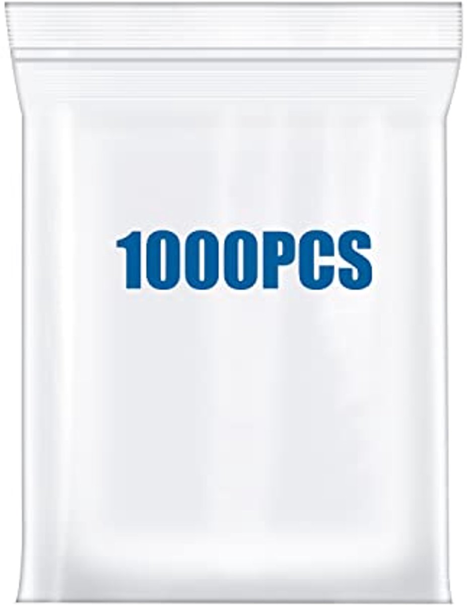 1000 Stuks 8"x10" 2,4 Mil Grote Duidelijke Zip Zakken
