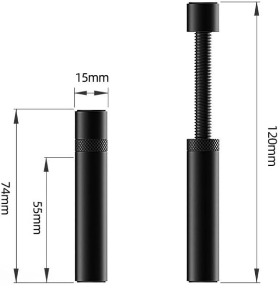 2 Stuks Verstelbare Aluminium GPU-Houder – Magnetische Basis, Hoogte 49-80 Mm & 74-120 Mm, Anti-Slip 3 miniatura