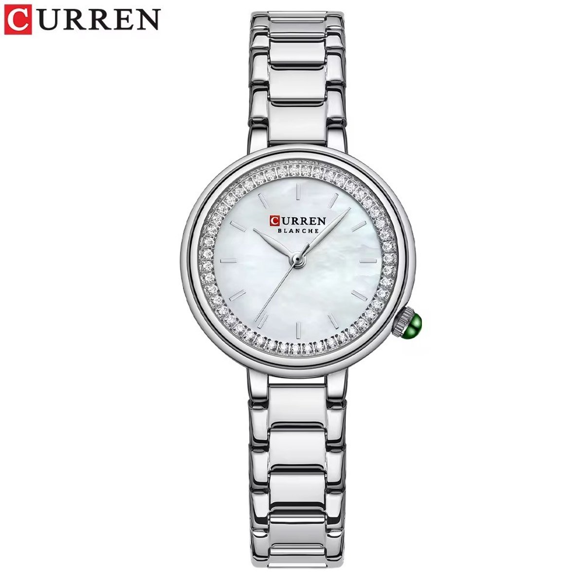 Curren Dames Horloge Zilverkleurig | Luxe Dames Horloge | Dames Sieraden | Luxe Geschenkdoos | Vrouwen Cadeau |