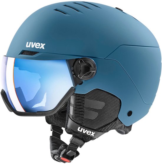 Skihelm Uvex Wanted visor Stone Blue Matt-58 - 61 cm