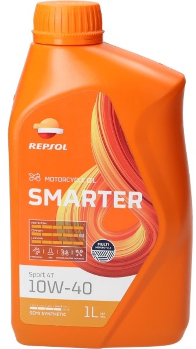 RESPOL Motorolie - 10w40 - half synth - motosport - 1l fles