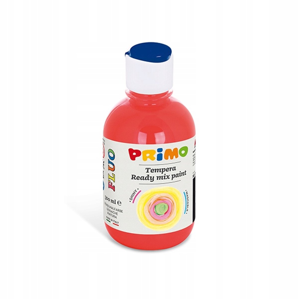 Primo Fluo Plakkaatverf Rood 300ml - Levendige Kleur voor Creativiteit