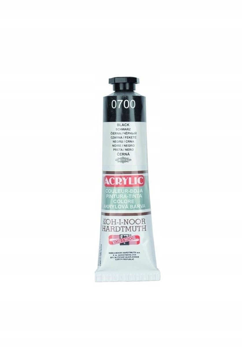Zwarte acrylverf 40ML - Duurzame kleuren voor elk oppervlak