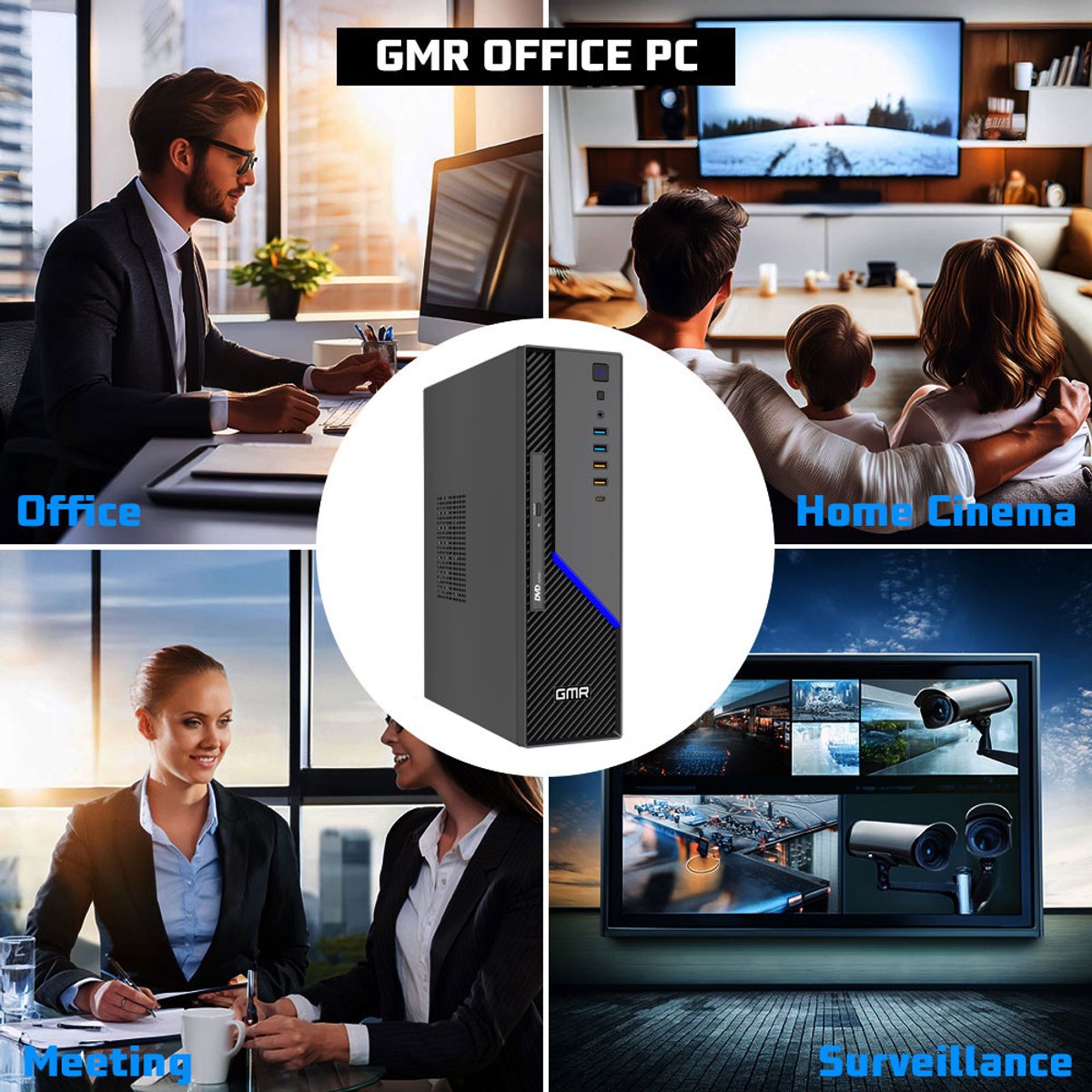GMR Ultra SFF i5 Office PC - Business Office Computer | 16 GB RAM | 512GB SSD M.2 | DVD±RW | Windows 11 Pro | WiFi-Bluetooth – foto 5