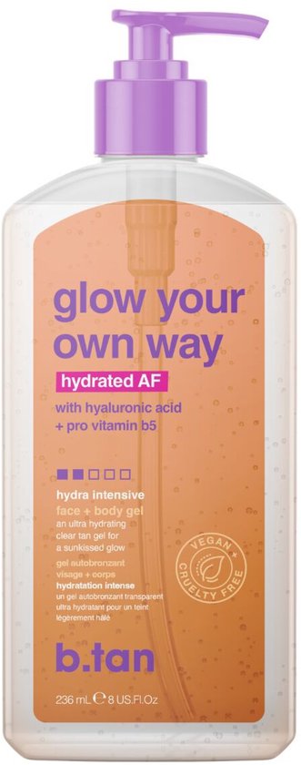 B.Tan Glow Your Own Way - Hydrated AF Self Tan Gel - zelfbruiner ...