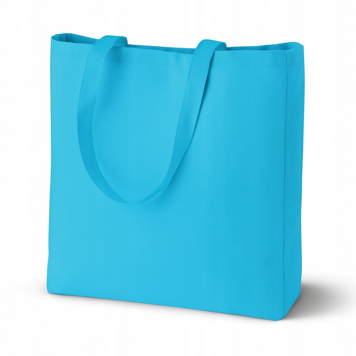Grote Blauwe Katoenen Boodschappentas 45x35x11 cm - Duurzaam & Stijlvol
