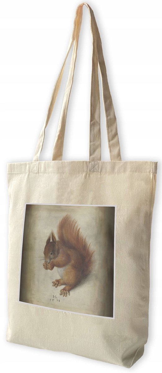 Hans Hoffmann Shopper Tas met Rode Eekhoorn Applicatie