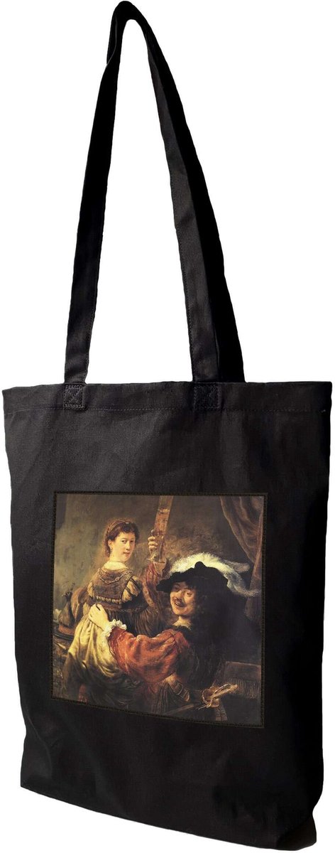 Shopper Tas met Rembrandt "Zelfportret met Saskia" Opdruk