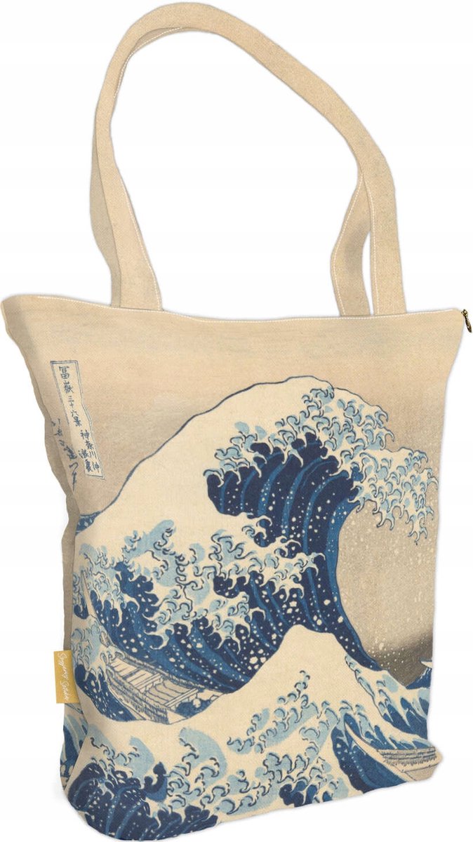 Shopper Tas met 'De Grote Golf' van Hokusai - Kunst & Stijl